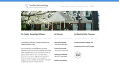 Desktop Screenshot of carolina-dermatology.com